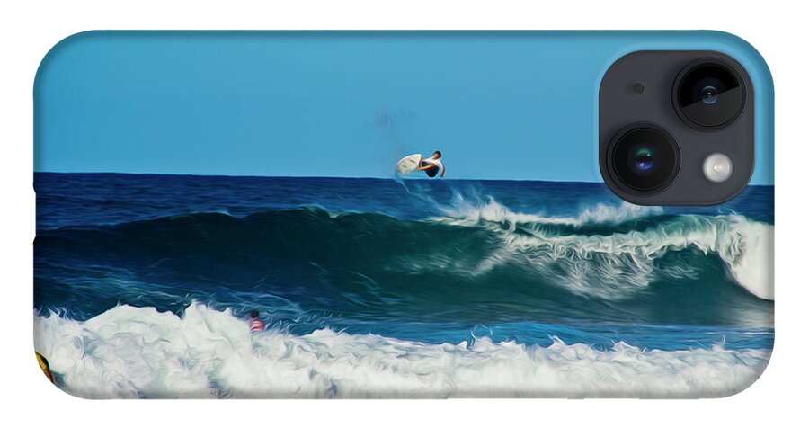 Surfing iPhone 14 Case featuring the photograph Air bourne by Stuart Manning