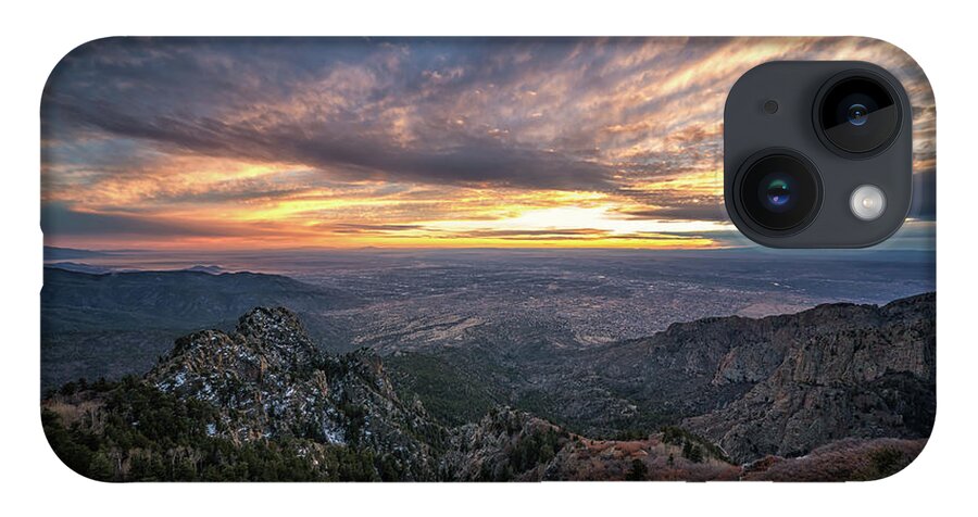 Albuquerque iPhone 14 Case featuring the photograph Albuquerque Sunset by Framing Places