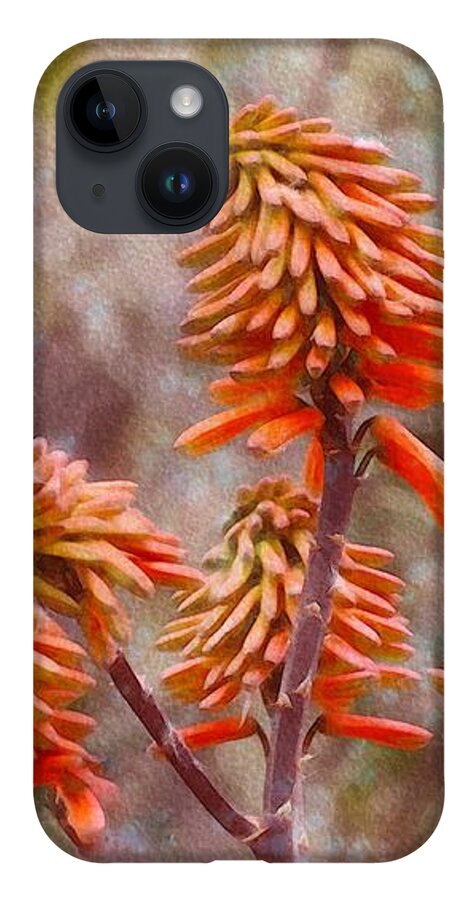 Aloe Vera Bloom iPhone 14 Case featuring the photograph Aloe Vera Bloom by Debra Martz