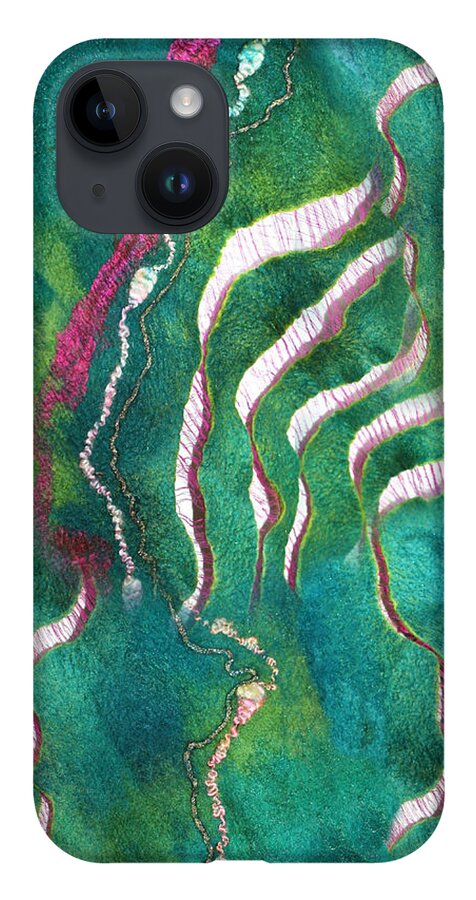 Russian Artists New Wave iPhone 14 Case featuring the painting Amazon River by Marina Shkolnik