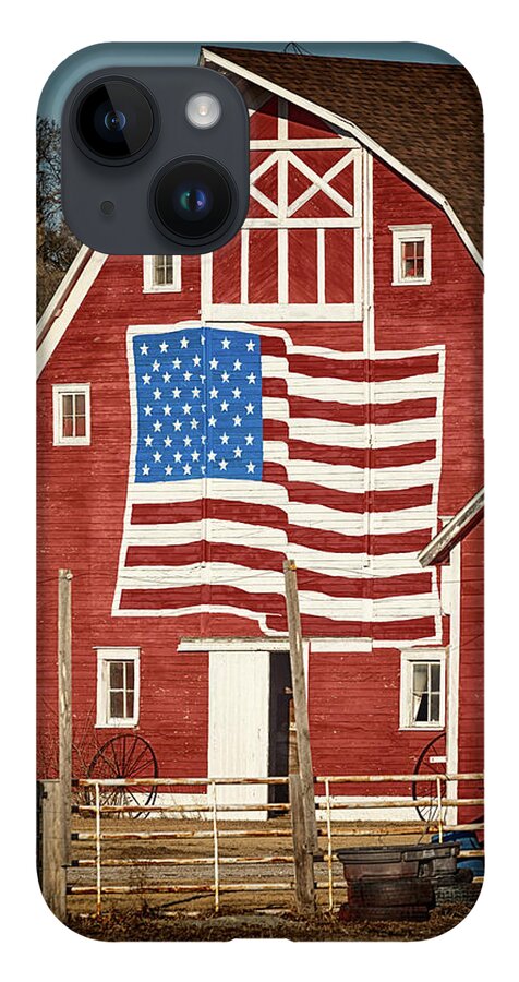 Barn iPhone 14 Case featuring the photograph American Pride by Susan Rissi Tregoning