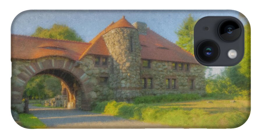 Ames iPhone 14 Case featuring the painting Ames H H Richardson Gatelodge by Bill McEntee