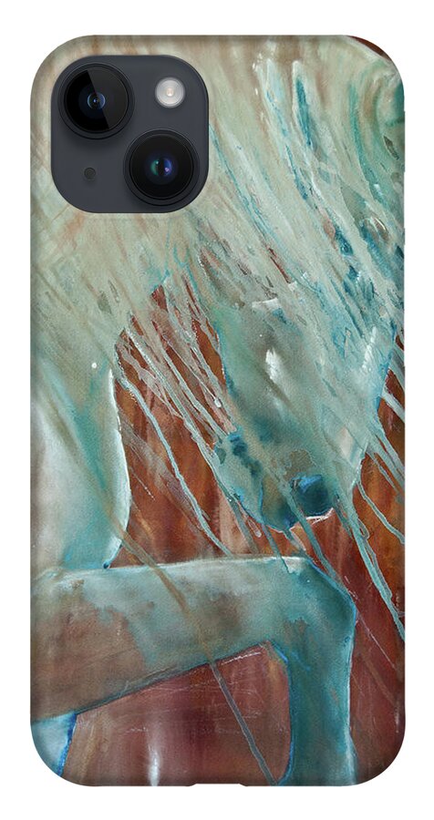 Horse Art iPhone 14 Case featuring the painting Andalusian Stallion by Jani Freimann