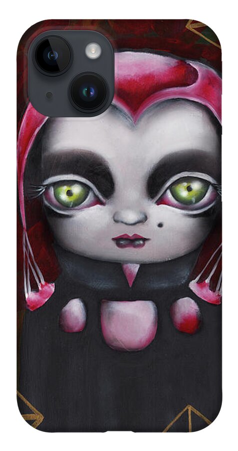 Hellraiser iPhone 14 Case featuring the painting Angelique by Abril Andrade
