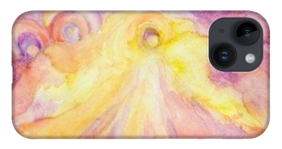 Angels Unaware iPhone 14 Case featuring the painting Angels Unaware by Caroline Patrick