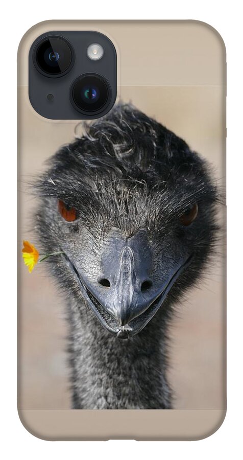 Emu iPhone 14 Case featuring the photograph Happy Emu by Ivana Westin