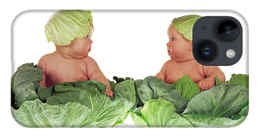 Baby iPhone 14 Case featuring the photograph Cabbage Kids by Anne Geddes