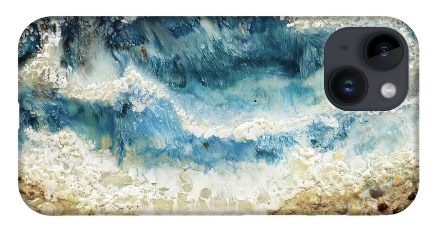 Water iPhone 14 Case featuring the painting At Water's Edge V by Laurie Tietjen