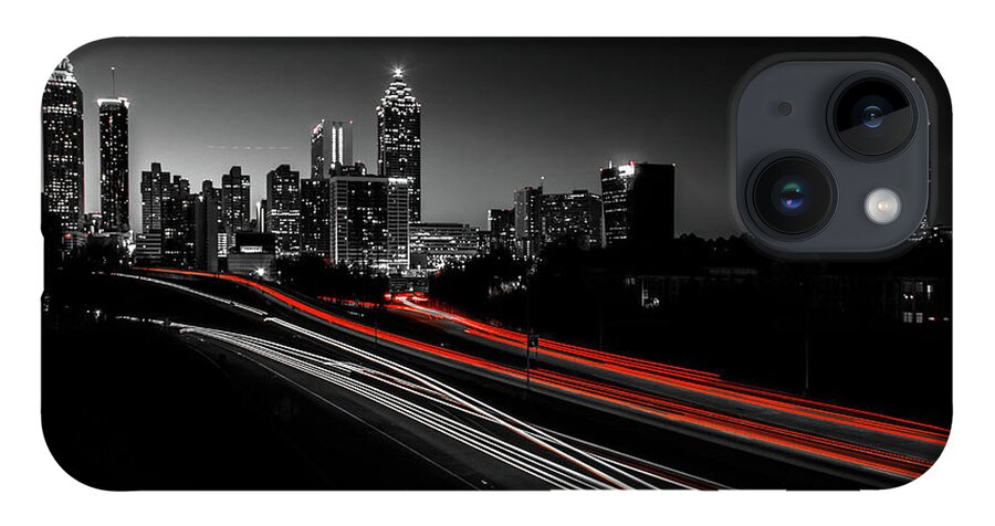 Atlanta iPhone 14 Case featuring the photograph Atlanta Black and White by Kenny Thomas