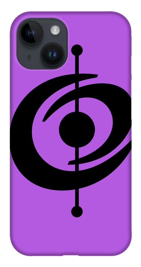  iPhone Case featuring the digital art Atomic Shape 2 by Donna Mibus
