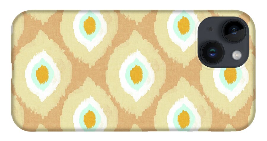 Ikat iPhone 14 Case featuring the digital art Autumn Ikat- Art by Linda Woods by Linda Woods