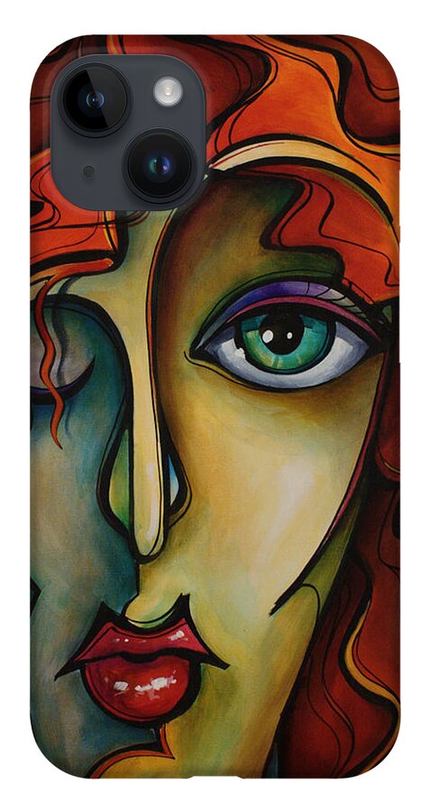 Urban Art iPhone Case featuring the painting Autumn by Michael Lang