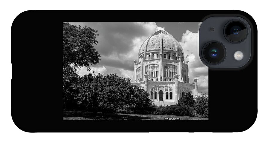 Evanston iPhone 14 Case featuring the photograph Baha'i Temple by John Roach