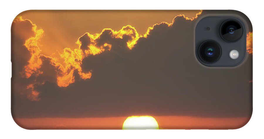 Clouds iPhone 14 Case featuring the photograph Ball of Fire by David Buhler