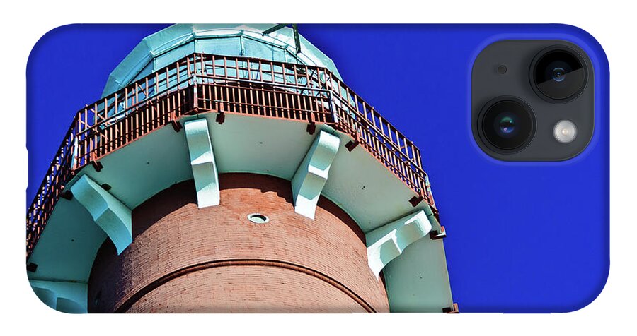 Barnegat Light iPhone Case featuring the photograph Barnegat Lighthouse Top by Louis Dallara