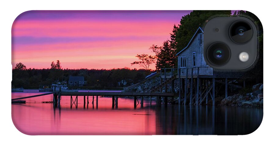 Bass Harbor iPhone 14 Case featuring the photograph Bass Harbor Sunset by Holly Ross