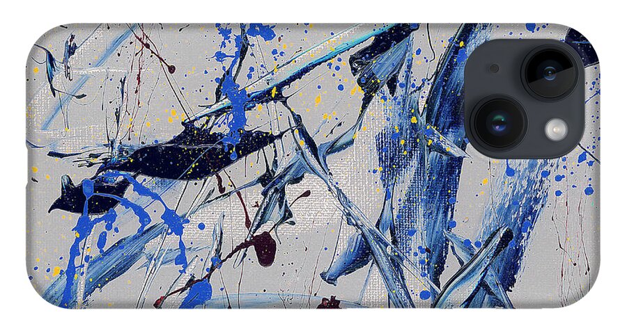 Battleship iPhone 14 Case featuring the painting Battleship Blues by Joe Loffredo