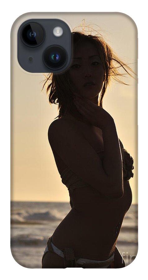 Glamour Photographs iPhone Case featuring the photograph Beach silhouette by Robert WK Clark