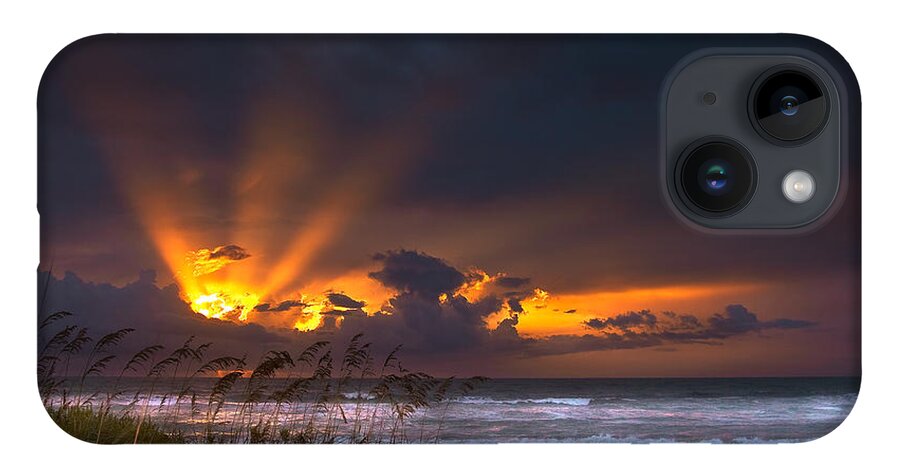 Sunrise iPhone 14 Case featuring the photograph Beach Sunrise by Ken Barrett
