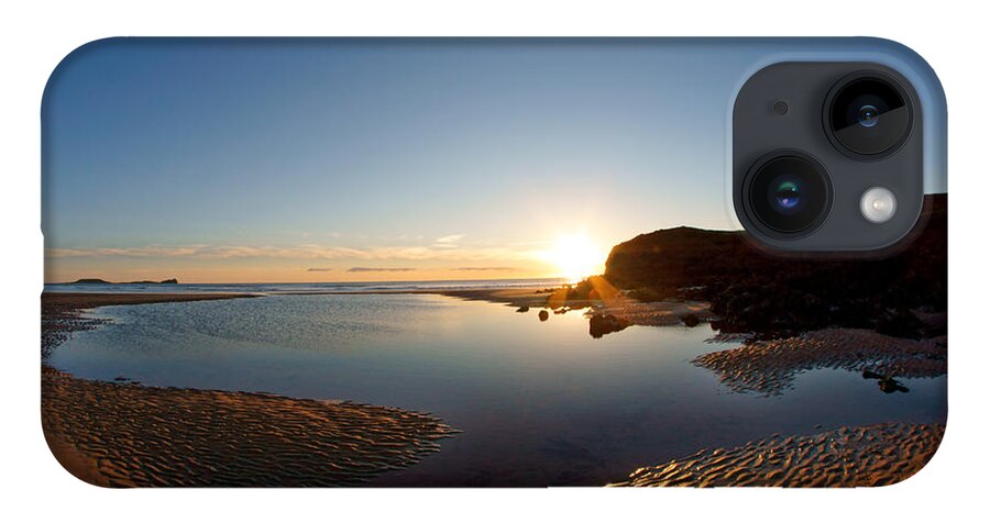 Llangennith iPhone 14 Case featuring the photograph Beach Textures by Minolta D