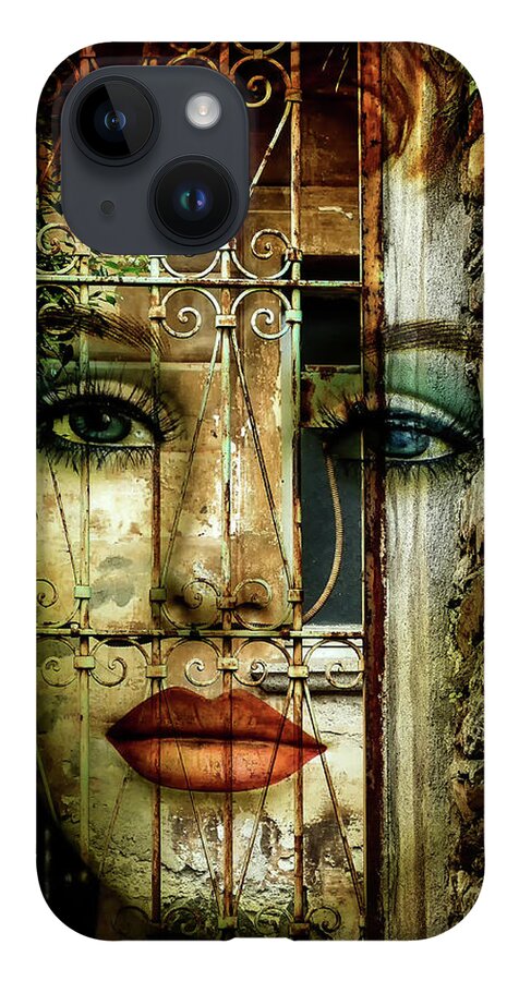 Door iPhone 14 Case featuring the photograph Behind the closed door by Gabi Hampe