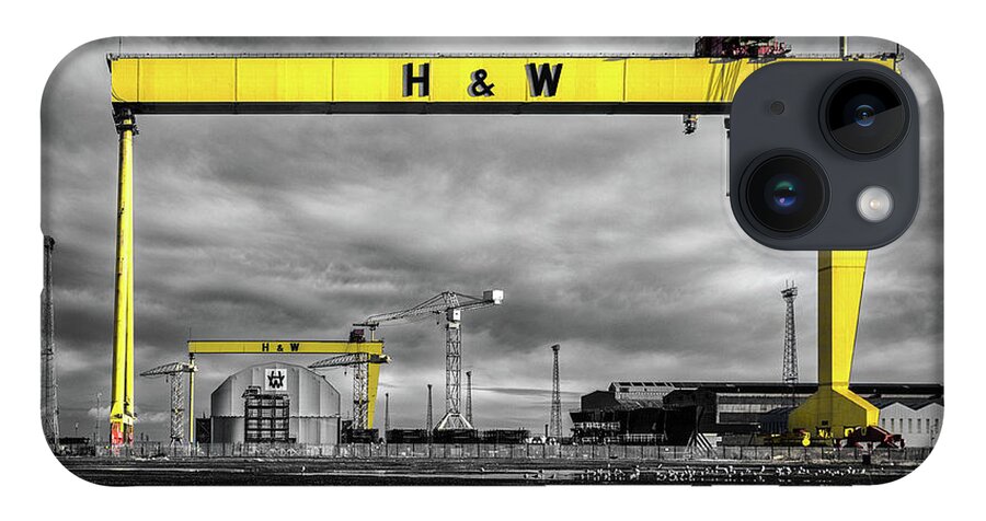Belfast iPhone Case featuring the photograph Belfast Shipyard 3 by Nigel R Bell