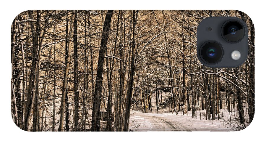 Winter iPhone Case featuring the photograph Bend in the Road by Onedayoneimage Photography