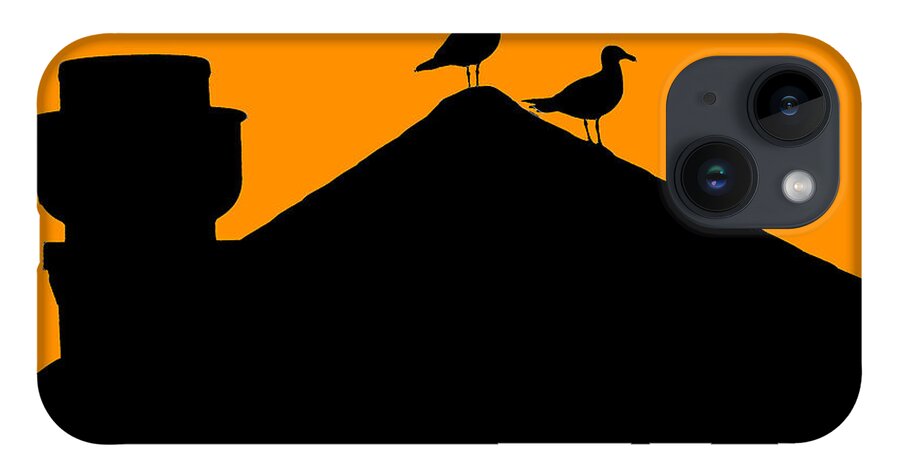 Silhouette iPhone 14 Case featuring the photograph Bird Watch by Cathy Kovarik