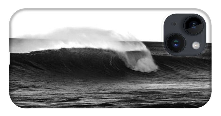 Climate iPhone 14 Case featuring the photograph Black and White Wave by Pelo Blanco Photo