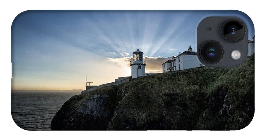 Lighthouse iPhone 14 Case featuring the photograph Blackhead Lighthouse Sunset by Nigel R Bell