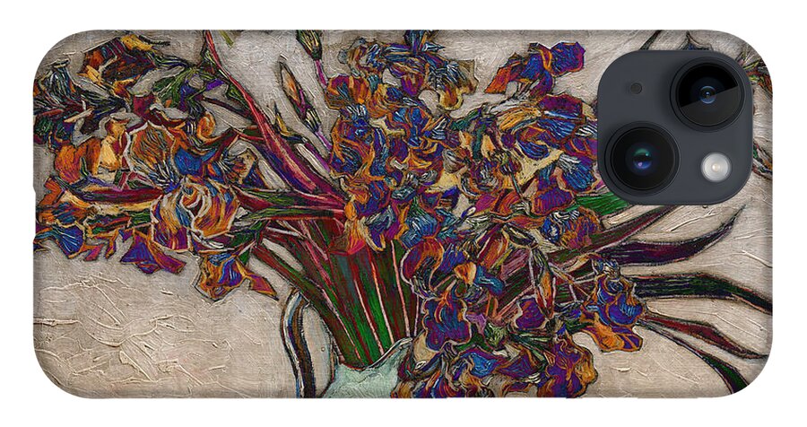 Post Modern iPhone Case featuring the digital art Blend 10 van Gogh by David Bridburg