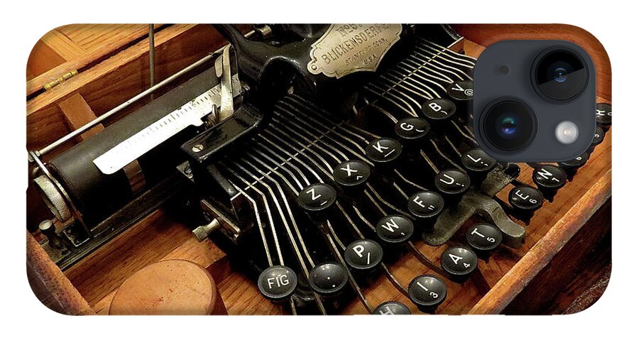 Typewriters iPhone 14 Case featuring the photograph Blickensderfer No. 5 by Linda Stern