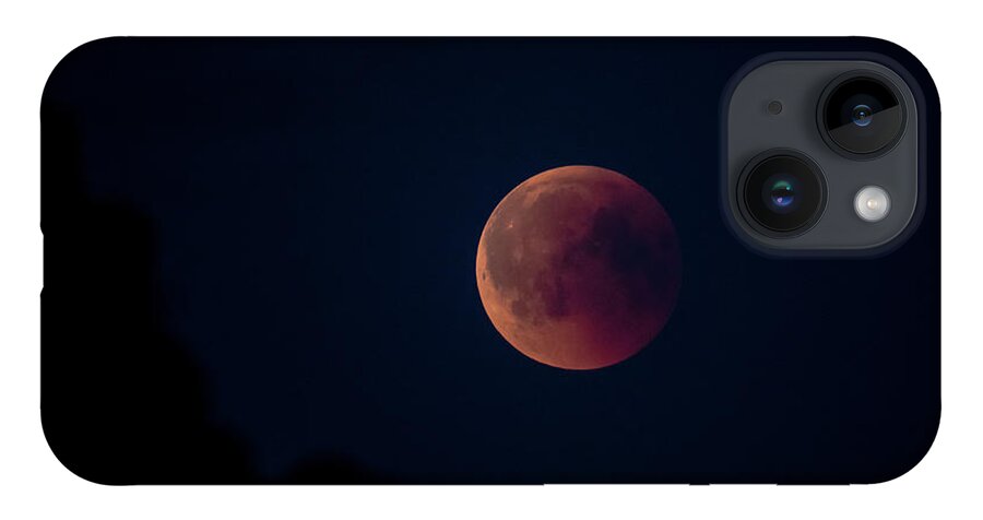Blood Moon iPhone 14 Case featuring the photograph Blood Moon by Torbjorn Swenelius