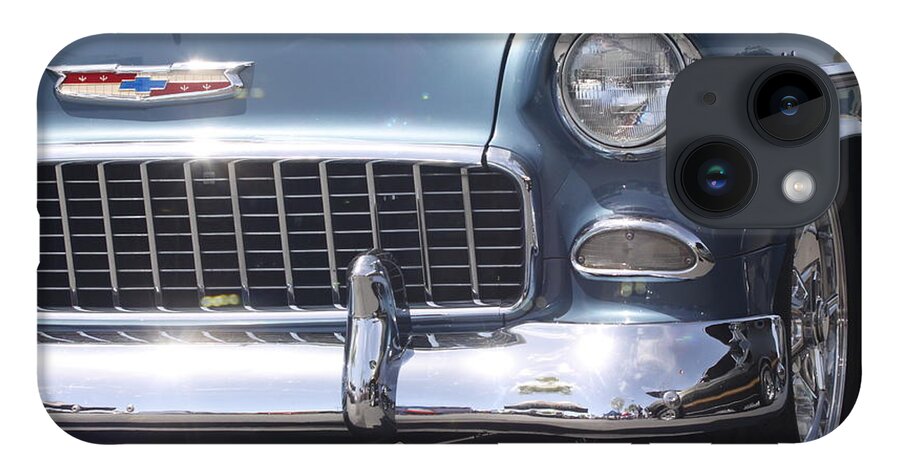 Blue iPhone Case featuring the photograph Blue Chevrolet by Jeff Floyd CA