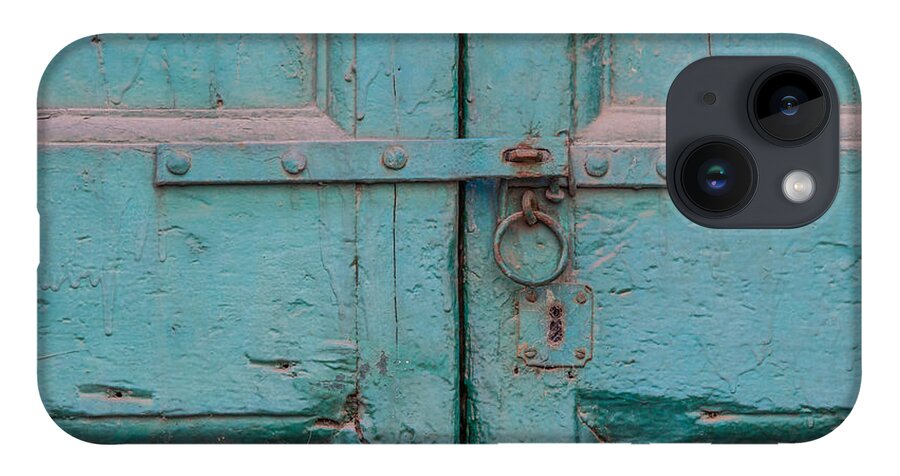 Cortona iPhone 14 Case featuring the photograph Blue Door of Cortona by David Letts