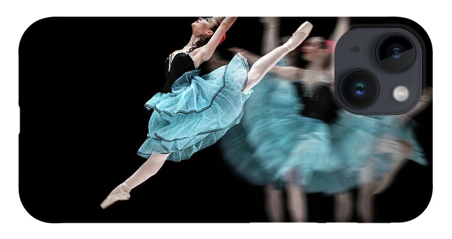 Ballet iPhone 14 Case featuring the photograph Blue dress dance by Dimitar Hristov