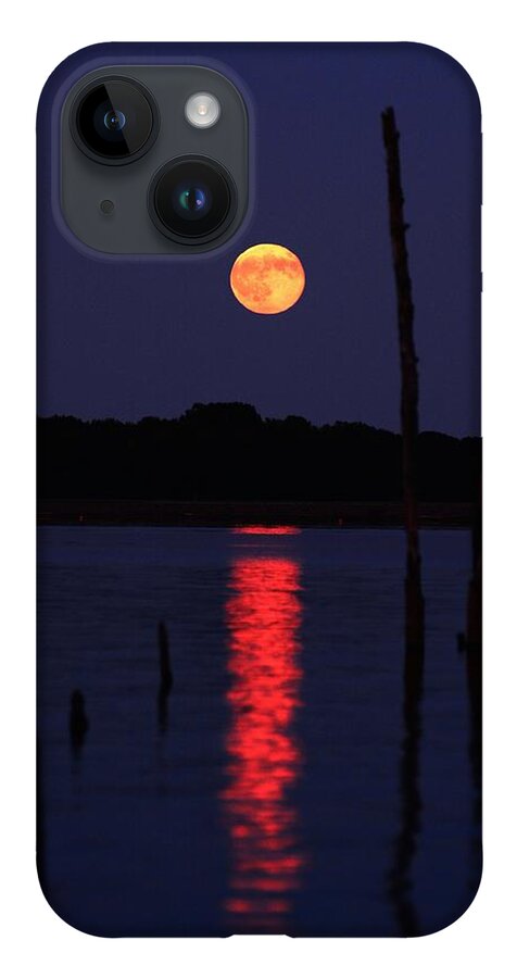 Blue Moon iPhone 14 Case featuring the photograph Blue Moon by Raymond Salani III