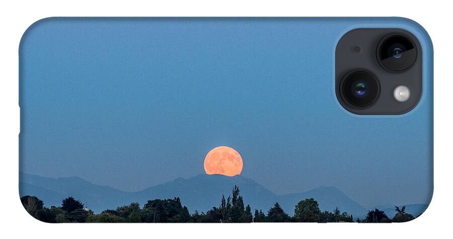 Moon Rise iPhone 14 Case featuring the photograph Blue Moon.2 by E Faithe Lester