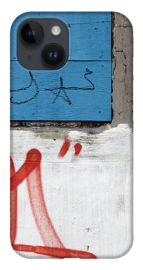 Blue iPhone 14 Case featuring the photograph blue tuesday V by Kreddible Trout