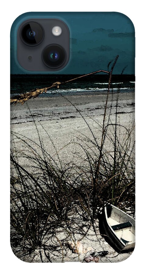 Boat iPhone 14 Case featuring the photograph Boat on the beach by Randy Sylvia