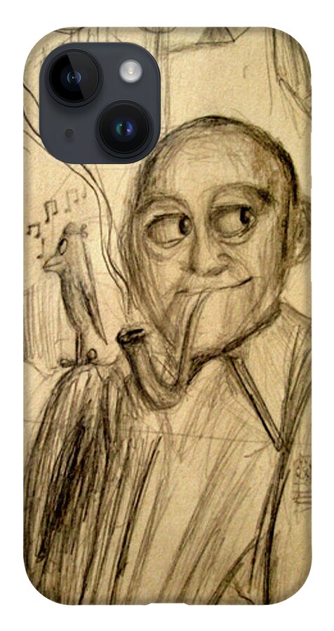 Bob Hope iPhone 14 Case featuring the drawing Bob Hope's Dream by Michael Morgan