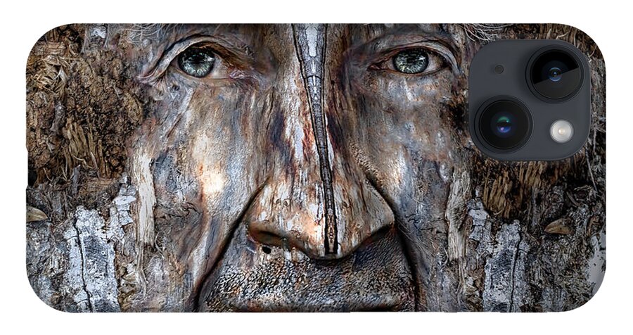 Wood iPhone 14 Case featuring the digital art Bobby Smallbriar by Rick Mosher