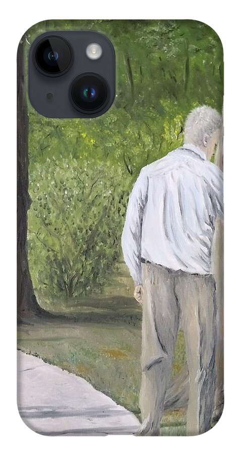 Figurative iPhone 14 Case featuring the painting Boo by Kevin Daly
