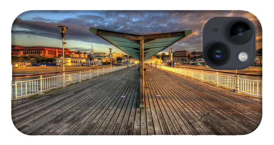 Hdr iPhone 14 Case featuring the photograph Bournemouth Pier Sunrise 2.0 by Yhun Suarez