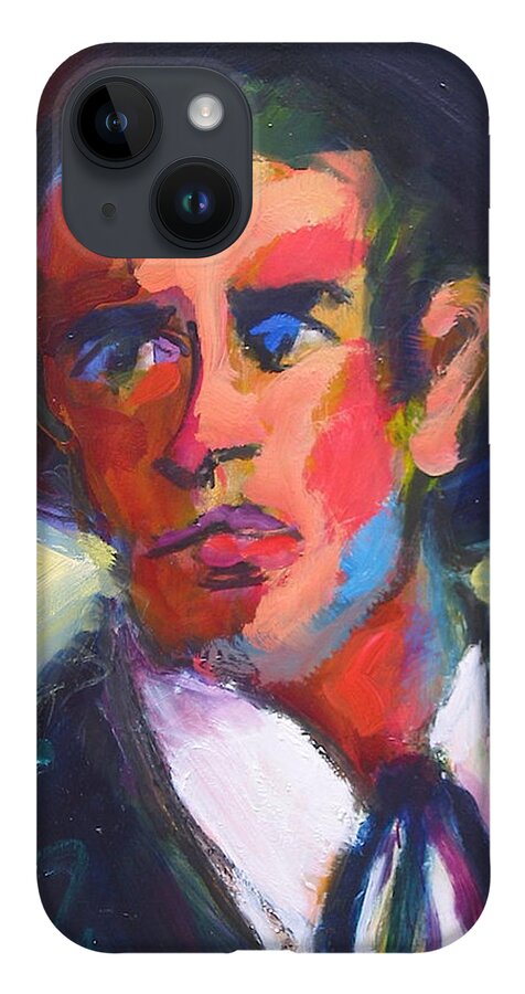 Maverick iPhone 14 Case featuring the painting Bret Maverick by Les Leffingwell