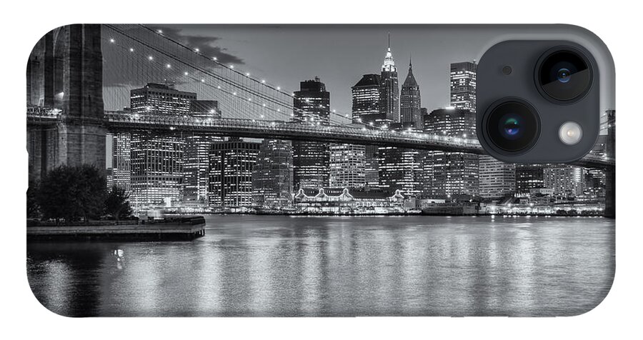 Clarence Holmes iPhone 14 Case featuring the photograph Brooklyn Bridge Twilight II by Clarence Holmes