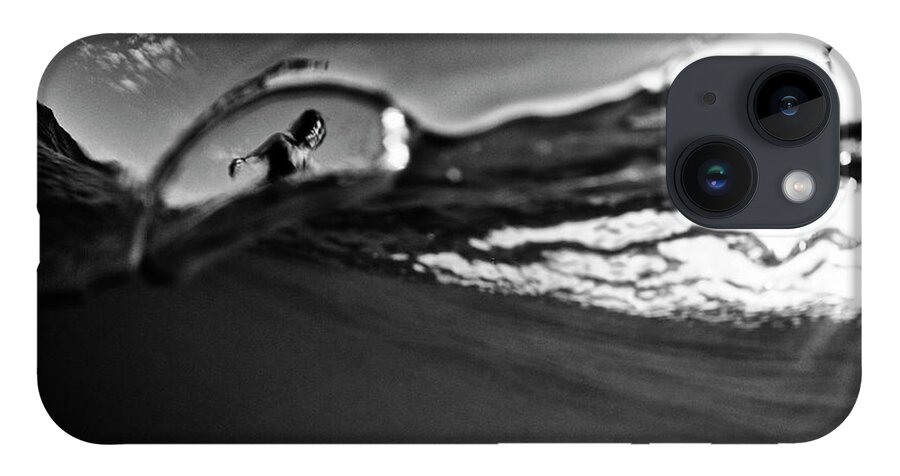 Surfing iPhone 14 Case featuring the photograph Bubble Surfer by Nik West