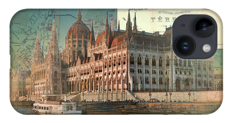 Budapest iPhone 14 Case featuring the photograph Budapest Fovaros by Sharon Popek