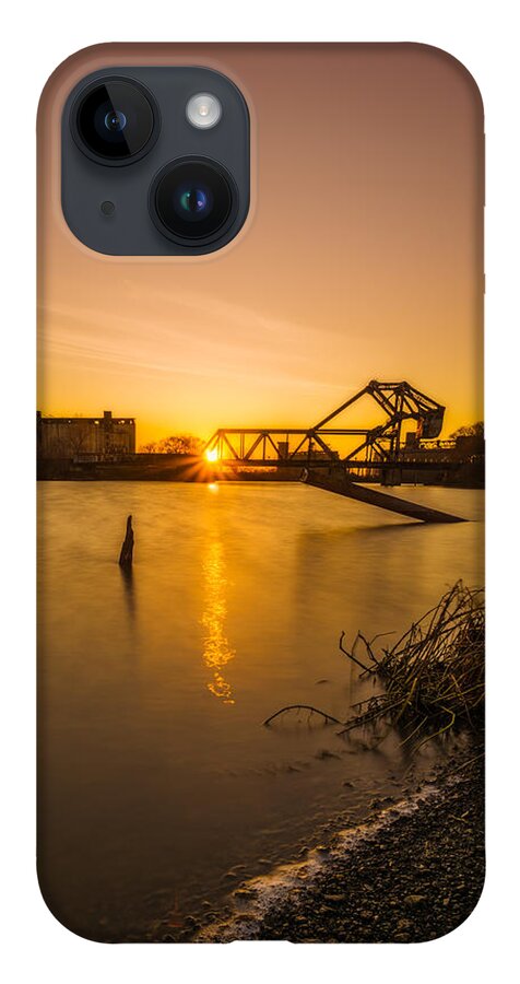 Buffalo Creek iPhone 14 Case featuring the photograph Buffalo River Sunset by Chris Bordeleau