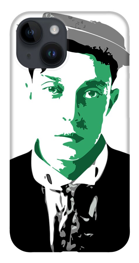 Buster Keaton iPhone 14 Case featuring the digital art Buster Keaton by DB Artist
